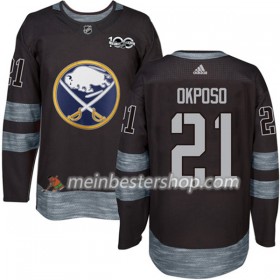 Buffalo Sabres Kyle Okposo 21 1917-2017 100th Anniversary Adidas Schwarz Trikot Authentic - Herren